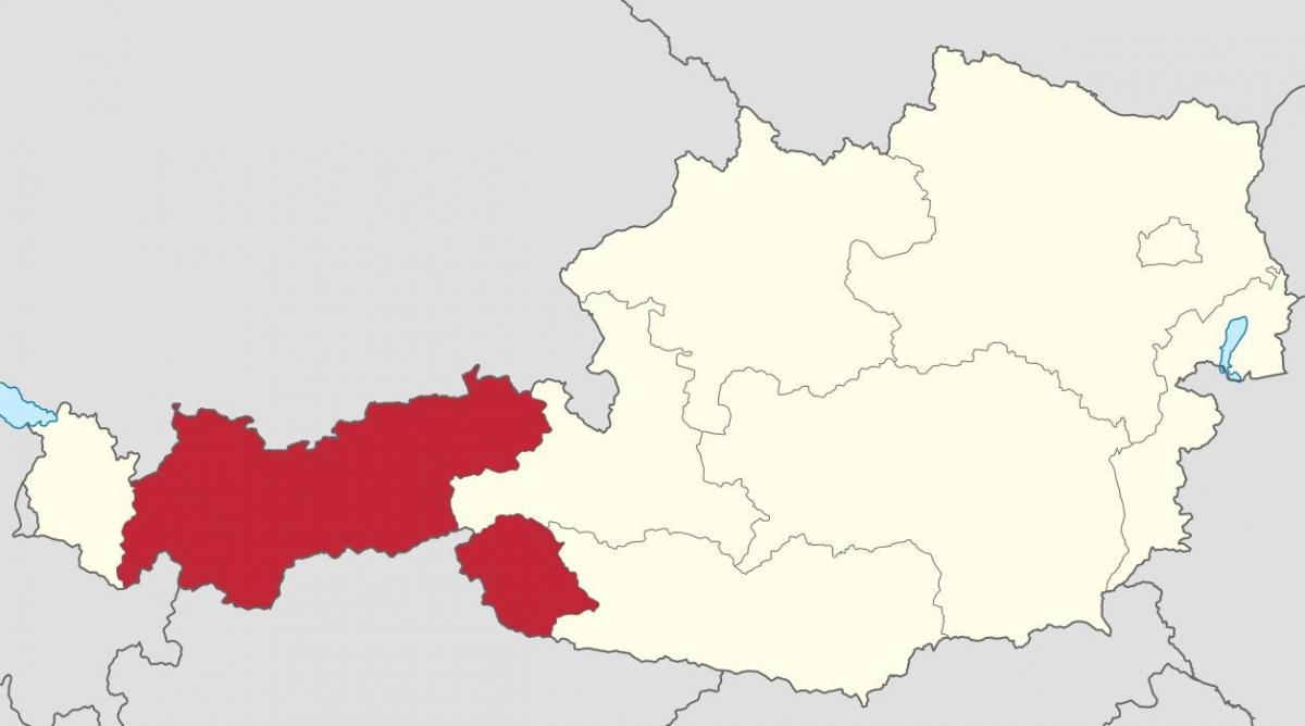 Tyrol Austria mapa