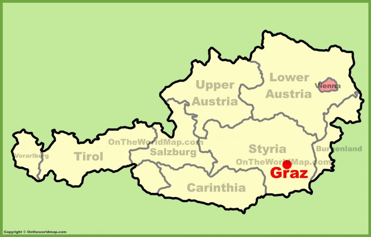 mapa Graz Austria