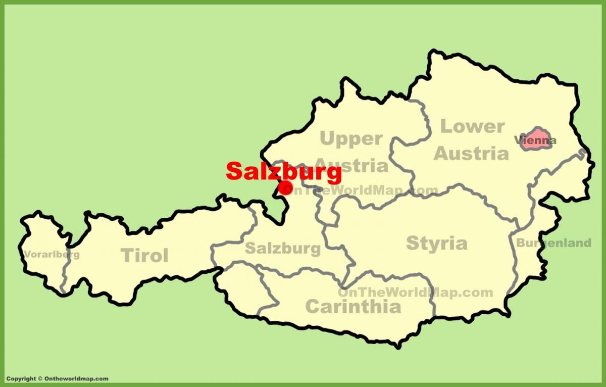 Austria Salzburg mapie