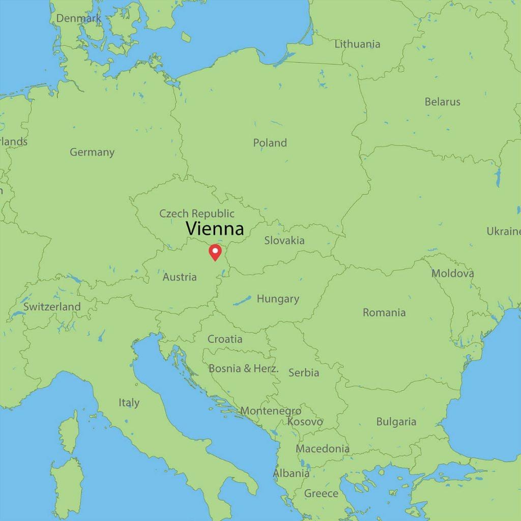 mapa wiednia, Austria i okolicy