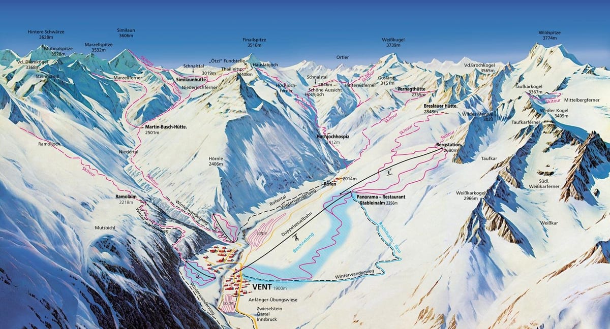 mapa vent Austria