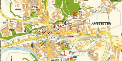 Mapa амштеттен Austria