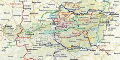 Mapa Austrii Jazda Na Rowerze