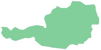 Austria mapa wektor
