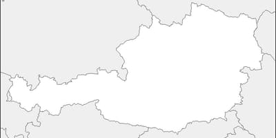 Mapa Austrii mapa zarys