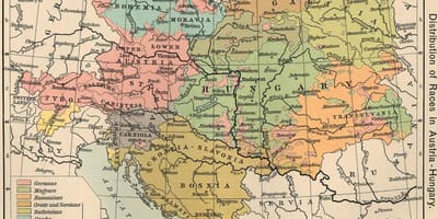 Austria Węgry mapa 1900