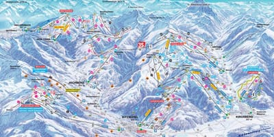 Austria narciarskie mapie