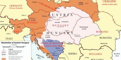 Austria Węgry mapa 1900