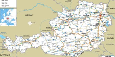 Mapa austrii trasa