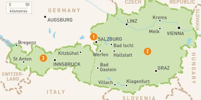 Mapa bregenz, Austria