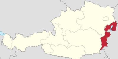 Mapa Austria burgenland