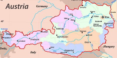 Mapa eisenstadt-Austria