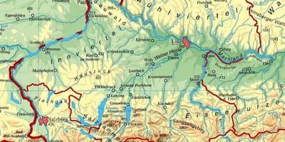 Mapie górnej Austrii