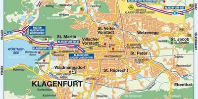 Mapa klagenfurt Austria