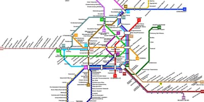 Austria mapa metra 