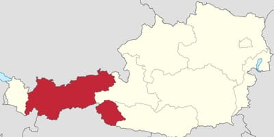 Austria Tyrol mapa